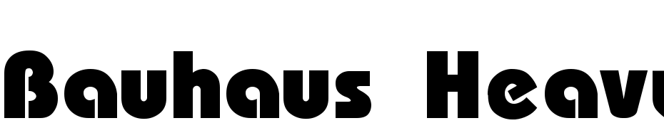 Bauhaus Heavy Bold cкачати шрифт безкоштовно